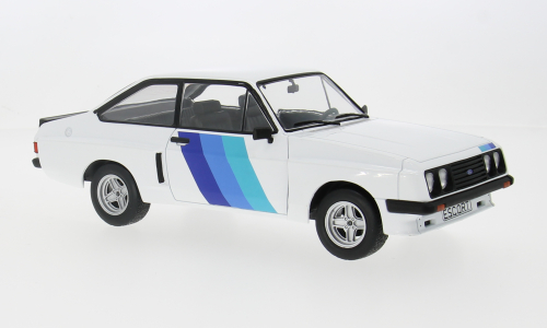Ford Escort Mk.II RS2000 X-Pack 1977 Wit/Deco. - 1:18